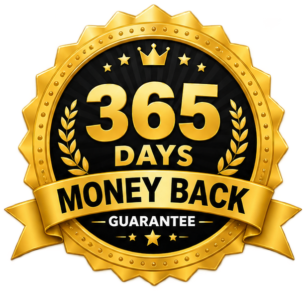 365-day money back guarantee